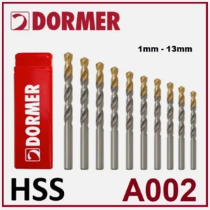 Dormer A002 Bohrer HSS metrisch Jobber verzinnt versch. Größen 1mm bis 12mm - Bild 1 von 2