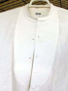 Antique Rocola Bib Front Shirt Studs Edwardian Victorian Mens Tuxedo Vintage - Picture 1 of 9