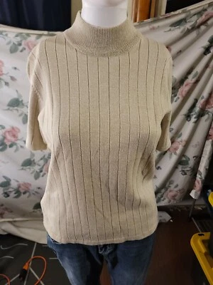 Suéter Van Heusen Mujer Beige Manga Corta Vintage Talla S Hong Kong  Foto 1 de 4