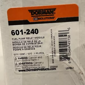 DORMAN OE-SOLUTIONS FUEL PUMP RELAY MODULE 601-240 FAST/FREE SHIPPING - Picture 1 of 1
