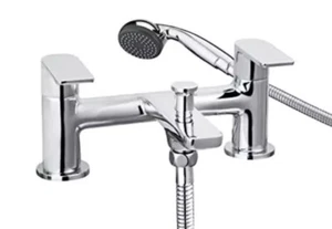 Cascade Trapez Bad Dusche Mischbatterie Chrom Handset, Schlauch und Halter - Bild 1 von 4