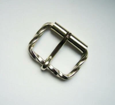 ANDERE Fibbia a 4 rulli, fibbia a rullo, 30 mm, acciaio/nichelato, tornita