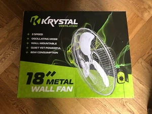 Krystal Wall Fan 18” - Picture 1 of 1