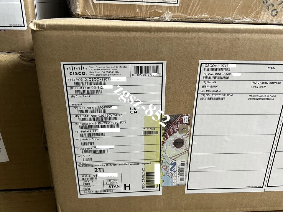 Cisco Nexus N9K-C93180YC-FX3 Ethernet Switch network swicth NEW FedEx or DHL - Image 1 of 1