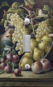 Light Switch Plate & Outlet Covers GRAPES ON VINE WITH PEARS MUSCADINES - Picture 1 of 26