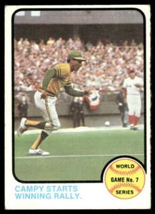 1973 Topps #209 WS Game No. 7: Campy Starts Winning Rally - VG - Picture 1 of 2