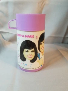 Vintage 1976 DONNIE & MARIE Aladdin Thermoskanne nur Sammlerstück Musik Erinnerungsstücke  - Bild 1 von 5