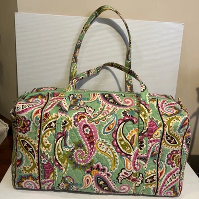 VERA BRADLEY X Large Duffle Weekender Bag TUTTI FRUITTI 22" MINT COND PAISLEY - Image 1 of 4