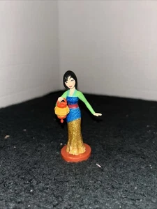 Disney Prinzessin Mulan Glitzer 3,5" Figur Miniatur Figur Cake Topper - Bild 1 von 1