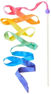 Sarah's Silks Regenbogen Streamer - 8' langer wirbelnder Bandstab für Kinder | Mont... - Bild 1 von 8