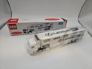 TOMICA TOYS R US LEXUS GAZOO RACING TRANSPORTER TRUCK TOMY NEW Long Car 2015 A - Picture 1 of 4