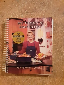 My Family's Favorites by Mary Beth Roe QVC Host recipe book spiral bound - Imagen 1 de 5