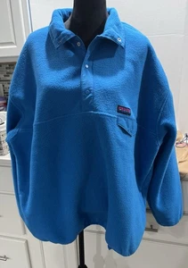 Gap Arctic 90’s Fleece Snap-T Fleece Pullover Mockneck , Men XL, Blue/Aqua NWT - Picture 1 of 11