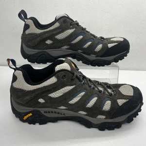 Merrell Moab Mens Size 9.5 Ventilator Hiking Shoes Beluga Denim Brown J87333 - Picture 1 of 14