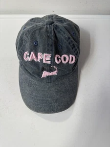 Cape Cod Denim Adult Size Cap with Pink Lettering - Picture 1 of 5