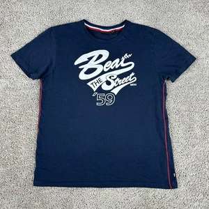 Mini Cooper Shirt Boys Large Blue White Beat The Street Short Sleeve Casual Kids - Picture 1 of 11