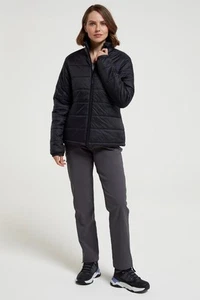 Mountain Warehouse Essentials Women's Padded Jacket Ladies Water Resistant Coat - Picture 1 of 33