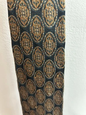 Corbata Bruno Pirtelli negra/dorada talla estándar Foto 1 de 4