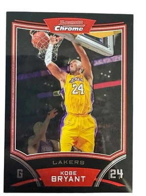 Tarjeta cromada Kobe Bryant 2008-09 Topps Bowman #24 Foto 1 de 2