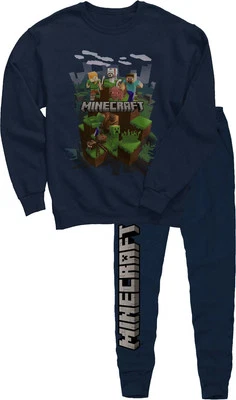 Minecraft Boys' Jogger Set, Navy Blue - Image 1 of 3