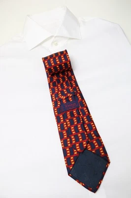 Windsor Tie For Men One Size Multicolored Patterned Tip Pure Silk - Image 1 of 4