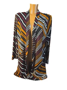 Chicos SZ 2 (M) Long Multi-color Open Cardigan Women’s - Picture 1 of 6