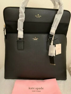 NWT Kate Spade Cameron Street Marybeth Large Tote Laptop Bag $398 BLACK PXRU7708 - Image 1 of 4