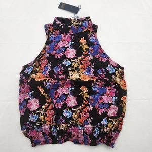 RACHEL ROY Womens Size Small Multicolor Floral Sleeveless Tank Top Blouse - Picture 1 of 6