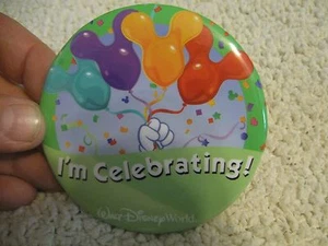 Disney 4 Button Set I'm Celebrating WDW Family Pin Perfect for any Celebration - Picture 1 of 4