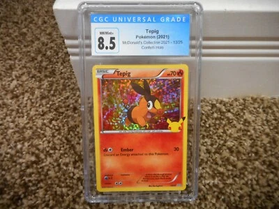 Tepig McDonald's Collection cgc 8.5 13/25 Confetti Holo Casi Nuevo/Como Nuevo+ Pokemon PSA Foto 1 de 3