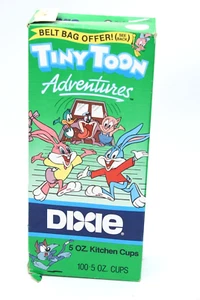 Vintage Tiny Toon Dixie Tassen Buster Babs Plucky Dizzy Hamton Elmyra 5oz 50 Tassen - Bild 1 von 5