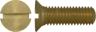 Viti a Testa Con Taglio din 63 Per Oldtimer Restauro Ottone - Immagine 1 di 3