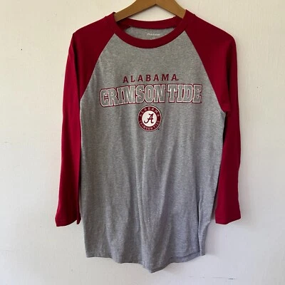 Футболка женская Alabama Crimson Tide с длинным рукавом средний размер бейсбольная футболка - Изображение 1 из 4