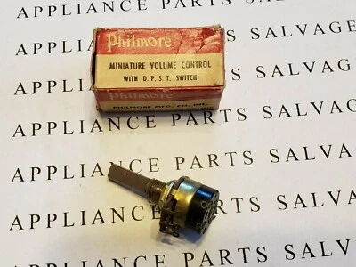 POTENCIÓMETRO PHILMORE PC-65 10K OHM CON INTERRUPTOR DPST NUEVA PIEZA DE STOCK ANTIGUO Foto 1 de 4