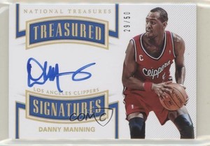 2017-18 Panini National Treasures Treasured Signatures /50 Danny Manning Auto