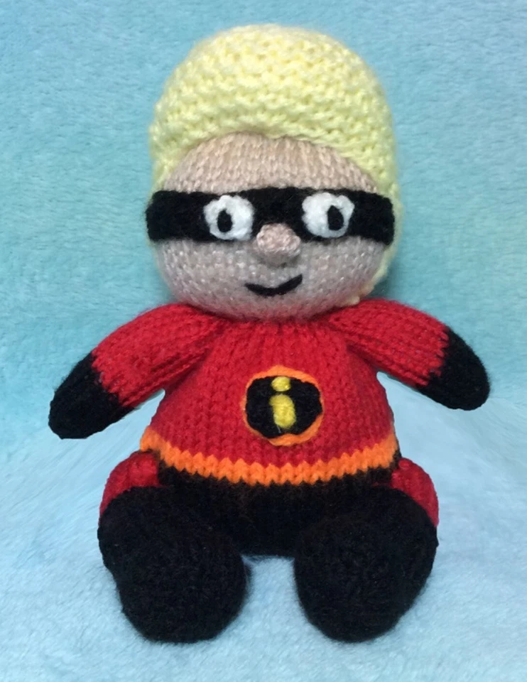 STRICKANLEITUNG - Mr Incredible inspiriert schokoladenorange Hülle/16 cm Spielzeug