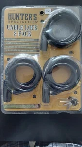 Hunters Specialties Cable Lock 3 pack 6 foot cable keyed alike - Picture 1 of 1