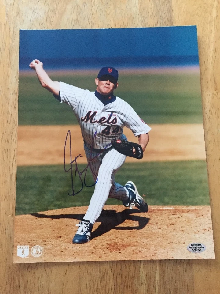 JASON ISRINGHAUSEN NEW YORK METS SIGNED AUTOGRAPH 8x10 PHOTO WITH HOLO COA - Image 1 of 4