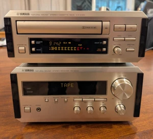 Yamaha RX-E200 Stereo Receiver and KX-E100 Cassette PianoCraft - Picture 1 of 8
