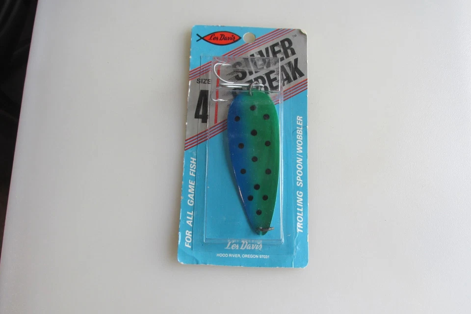 Drawer #48 Vintage RARE Les Davis Silver Streak Size 4 Spoon New In Package - Image 1 of 2