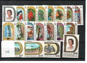 Dominica - Elizabeth -1969 (15) - Definitive set 19 vals - unm. mint SG Cat £26 - Picture 1 of 1