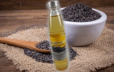 Sesame oil virgin cold pressed healthy cooking hair massage organic 100 natural  - Image 1 of 4