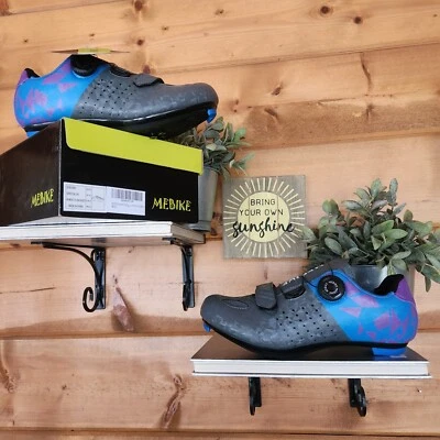 Mebike NUEVO SCW18001 Gris Azul Ciclismo Spining Ciclismo Zapatos Giratorios Atléticos Talla 6.5 Foto 1 de 4