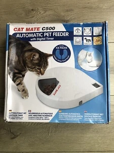 Cat Mate Automatic Pet Feeder with Timer for Cats & Small Dogs (C500) VGC - Picture 1 of 6