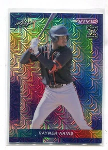 Leaf Vivid Rayner Arias 2023 Blue Mojo paralelo RC #90 2/7 SP SF GIGANTES - Imagen 1 de 1