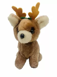 Vintage Fun Farm Reindeer Plush 1983 Dakin Small Stuffed Animal Korea Made - Picture 1 of 11