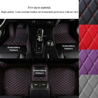For Audi S1 S3 S4 S5 S6 S7 S8 Car Floor Mats Luxury Waterproof Liners Carpets - Image 1 of 4