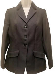 CHAQUETA DE COMPETENCIA DE SALTO DE CABALLO CALDENE NEGRA 36 - Imagen 1 de 13