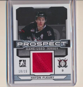 2014 ITG In The Game Draft Prospects Game Used Jersey Haydn Fleury /15 Rebels - Picture 1 of 1