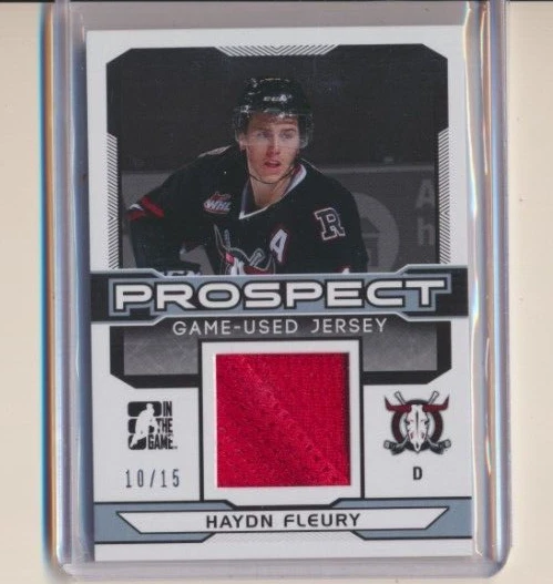 2014 ITG In The Game Draft Prospects Game Used Jersey Haydn Fleury /15 Rebels - Image 1 of 1